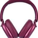 RORSOU C6 Active Noise Cancelling Headphones, Wireless Over Ear Bluetooth Headphones, 60H Playtime, Lightweight Folding Deep Bass Comfort Fit Ear Cups Headset with Mic for iPad/Travel/PC/Home Red