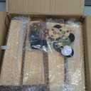 TURSTIN Set of 8 Furniture Legs 8 Inch Square Solid Wood Couch Legs Replacement Sofa Legs Mid Century Furniture Feet for Armchair Bed Dresser Cabinet Include Installation Hardware, Natural