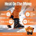 Toe Warmers for Feet  50 Pairs (100 Warmers) | 10+ Hour Self-Adhesive Feet Warmers, Foot Warmers Bulk, Ultra-Thin Disposable Heat Pads for Shoes & Boots