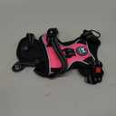 PoyPet No Pull Dog Harness, No Choke Front Lead Dog Reflective Harness, Adjustable Soft Padded Pet Vest with Easy Control Handle for Small to Large Dogs(Pink,S)