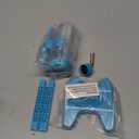 VANNON Pet Standing Water Dispenser Top Fill Dog Water Bottle Dispenser with Stand Leakproof Pet Slow Water Bottle for Small Animals, 13oz, BPA Free, Adjustable Height, Blue
