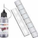 Pinedash Pro Pinewood Weights Kit - 4oz Pinewood Car Derby Weights & Graphite Powder-12 Pieces 2 Sizes Derby Weights-0.5OZ Graphite Lubricant for Derby Car Pine Derby Car Wheels Axles Speed