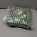 Jacquotha Bath Towels Pack of 2, Lighter & Quick Dry Towels Large 27.5 x 55 inches, Luxury Terry Cotton Towels for Bathroom Spa Swim, Forest Green & White Striped