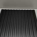 Art3d Slat Wall Panel, 3D Fluted Textured Panel 12-Tile 19.7 x 19.7in. - Cover 32 Sq.Ft., Black