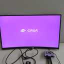 CRUA 27" Curved Gaming Monitor, FHD 1920x1080P, 144Hz/180Hz Computer Monitor, 1800R VA Screen, 120% sRGB, AMD FreeSync, HDMI & DP, Wall Mount Install- Black