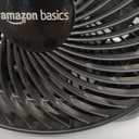 Amazon Basics Air Circulator Desk Fan for Bedroom, Home and Office, 90-Degree Tilt Head, 3 Speed Settings, Cooling, 35 Watts, Black, 11.1"W x 6.3"D x 10.9"H