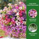 trytuny Artificial Flowers for Outdoor, UV Resistant Realistic Fake Flowers and Faux Plants for Indoor Outdoor, Garden Patio Porch Window Box Decor All Year (20pcs - Mixed Color)