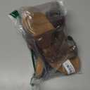 DREAM PAIRS Women's Comfortable Arch Support Wedge Sandals Open Toe Summer Walking Shoe (7.5, Brown)