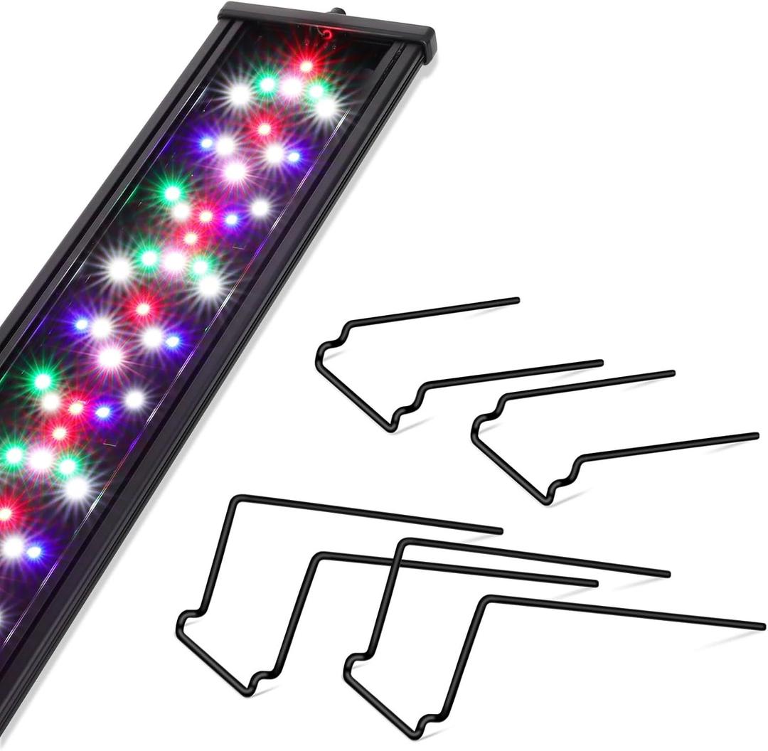 Hygger New Mode 24/7 Timer LED Aquarium Light, Auto On Off Full Spectrum Fish Tank Light Fish Colorful/Sun/Nightlight/Wrgb Cycle Mode for Freshwater Plants Tank (for 18in~27in Long Tank)
