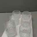 Darlion Vintage Glassware Drinking Glasses Set of 6-10.5 oz Green Glasses Water Tumbler, Embossed Glassware Cups for Juice, Beer, Cocktail, Whiskey, Various Mixed Drinks