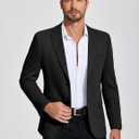 COOFANDY Mens Casual Blazer Knit Sport Coat Lightweight Two Button Suit Jacket