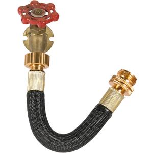 0.8ft Garden Hose Extension Flexible Adapter Short Connector With Integrated Spiral Tube for Reel/RV/Dehumidifier (1)