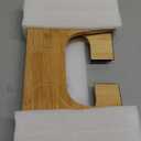 Foldable Toilet Stool Squat for Adults and Kids, 7" & 9" Adjustable Heights Bamboo Flip Poop Stool with Anti-Slip Layer for Bathroom - Improve Squatting Posture[No Installation Required] (Burlywood)