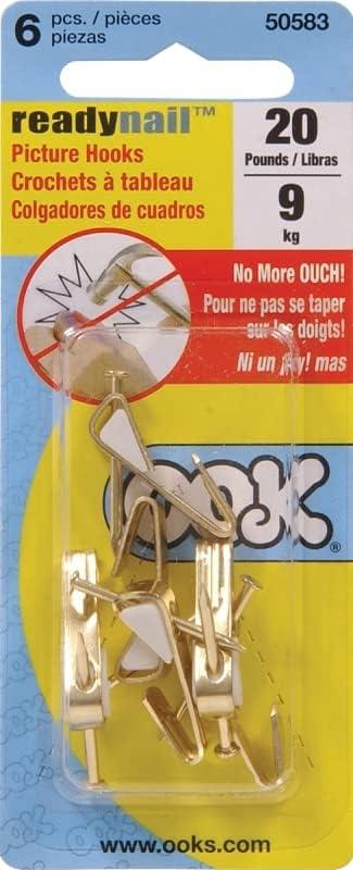 Ook 50583 #20 ReadyNail Picture Hangers 6 Count