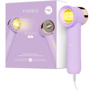 FOREO Peach 2 go IPL Hair Removal Device - Travel-Friendly Permanent Removal - Laser Treatment for Body & Face - Painless & Skin Cooling - Silicone Shield - Customizable - Lavander