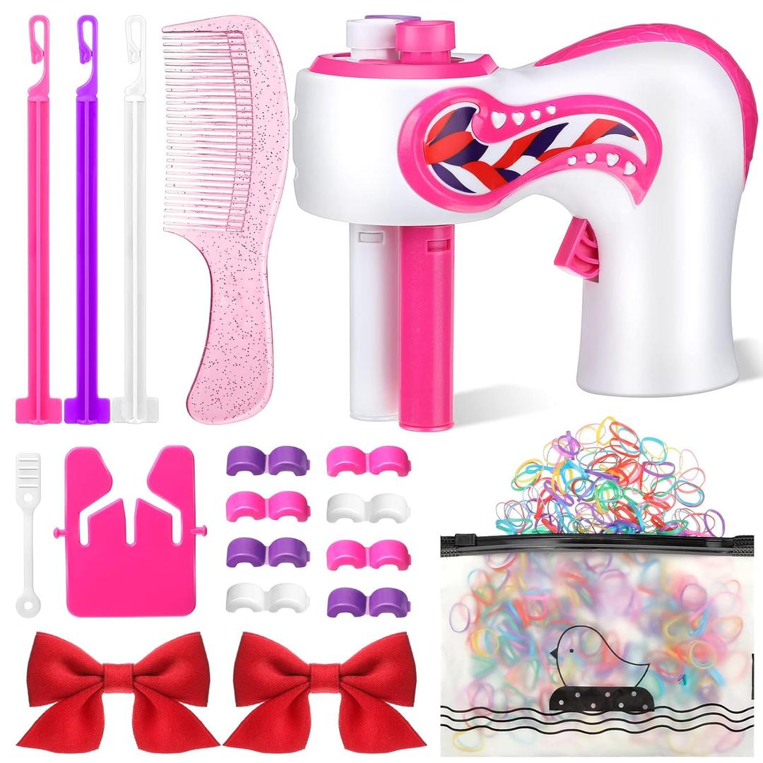 Zhehao Electric Hair Braider Machine Automatic Braiding Tools Portable Hair Twister Machine Device for Women DIY Styling Salon Toy Kit, Batteries Not Included
