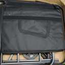 Collapsible Wagon 220 lbs, Heavy Duty Wagon Carts Foldable, Portable Wagons for Groceries, Beach Cart with All-Terrain Wheels & Drink Holders, Utility Wagon for Shopping, Sports, Camping, Black