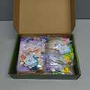 TAHAVICE 24 Pack Building Blocks Valentine Day Gifts for Kids, Dragon Animal with Hearts Box Valentine Cards for Classroom Exchange, Dinosaur Toys Party Favors for Boys&Girls