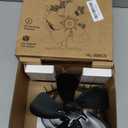 Upgraded Heat Powered Wood Stove Fan, 60Left-Right Rotation for Fast Heating- Suitable for Wood Stove/Fireplace Fan and Buddy-style Heaters/Gas Stove-Two Ways Install with Thermometer, Black