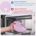 Coldcool Breast Therapy Gel Pack for Hot & Cold Relief - Reusable Lactation Ice Packs for Breastfeeding Engorgement, Post-Surgery Recovery, Mastiti(Purple)