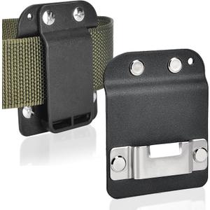 Drill Holder Clip for Tool Belt, Low-Profile Drill Belt Clip Holster for Cordless Drill, Screw Gun Fits Up to 2" Tool Belts