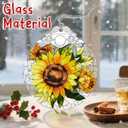 Stained Glass Sunflower Christmas Ornament: Christmas Tree Ornaments & Decor, Holiday Decor  Holiday Presents, Gift Ideas & Gifts for Friends, Coworkers, and Family