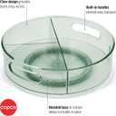 Copco Storage Turntable with Removable Dividers, 12 Inch, Clear
