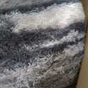 Shag Rugs for Living Room 8x10, Ultra Soft Abstract Grey Big Fuzzy Rugs for Bedroom, 8 x 10 Fluffy Shaggy Plush Carpet Girls Kids Room Dorm Upgrade Non-Slip
