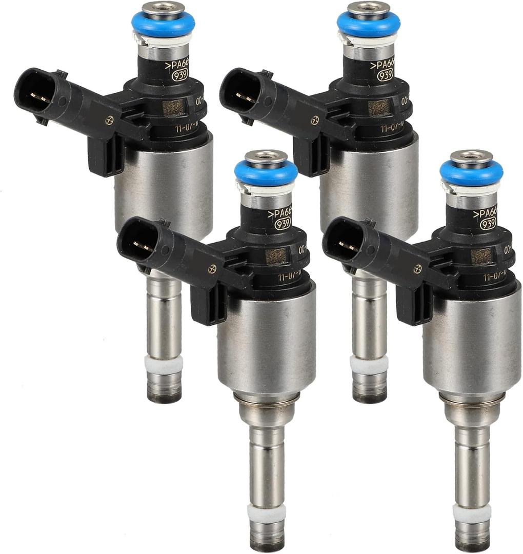 X AUTOHAUX 4pcs 0261500076 06H906036AB 06H906036G Fuel Injector for Audi A4 2.0 TFSI 2009-2015 for VW Jetta GLI 2.0 TSI 2008-2014