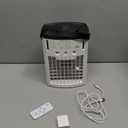 Battery Powered Air Conditioner 6000mAh,Rechargeable Small Air Conditioner for Room,Personal Air Cooler with Mist,Timer,Light,Portable Mini AC Unit Cooling Fan for Camping,Tent,Car,Desktop,Bedroom