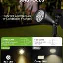 InnoGear Solar Lights Outdoor Waterproof Solar Garden Light for Outside Yard Landscape Lighting Pathway Spot Lights Spotlight Wall Light Auto On/Off, Warm White