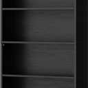 Shintenchi Bookshelf,6-Tier Open Bookcase and Bookshelves,6 Shelf Display Storage Shelves Floor Standing 70.6 inches Tall Bookcase for Home Office, Living Room (Black)