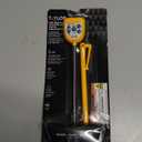 Taylor Compact Waterproof Digital Food Thermometer, 4.5 Inch Stem Length with an FDA Recommended 1.5mm Stepdown Probe Diameter and Amber Backlit LCD, HOLD, Min/Max; NSF, Yellow