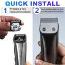 59300 Stainless Steel Replacement Detachable 30mm Standard Blade Compatible with WHAL All in One Lithium Ion Trimmer 9864.9864SS.9686.9818A.9854L.9876L.9854.WSS3L.SS2L etc