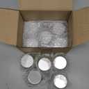 10Pcs 60ml/2oz Mini Clear Mason Jars Empty Glass Bottles with Aluminum Lids Round Containers for Cosmetics,Food Storage,Travel & Crafts