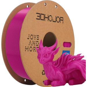 3D Printing Filament Basic PLA Filament 1.75mm 300mm/s 1kg Cardboard Spool Dimensional Accuracy +/- 0.03 mm Fit Most 3D FDM Printer-Purple (Basic-purple)