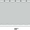 RYNGHIPY Cotton Linen Boho Curtains with Tassels Black and Ivory Striped Curtains Valances for Windows Farmhouse Window Treatment for Kitchen Bathroom 55-inch by 36-inch