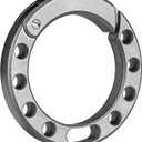 Titanium Round Keychain Carabiner Clip,Quick Release Keychain for Men, Key Chain Clip with Key Rings Matte