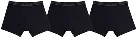 Pair of Thieves EDK Performance Boxer Briefs for Men, 3-Pack Ultra Soft, Breathable, 4-Way Stretch & No-Chafe Seams, Medium, (Midnight Black)