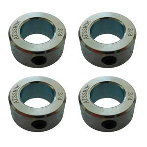 Bore Solid Steel Style Zinc Plated Set Screw Shaft Collars for Lawn Tractor,Garage Doors (zinc, 3/4")
