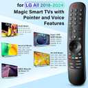 Universal for LG-TV-Magic-Remote-Control-Replacement UHD OLED QNED NanoCell MiniLED C1 C2 C3 C4 4K 8K Smart TVs,MR23GA with Pointer and Voice Function 2018-2024