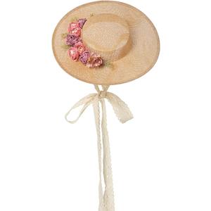 COSDREAMER Womens Victorian Hat Vintage Tea Party Sun Hat Flat (Small)