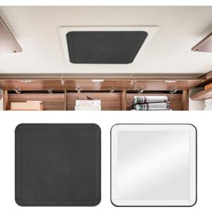 RV Window Shade - 16 * 16 inch RV Skylight Shade Cover for RV Sunroof Window, 600D Oxford Fabric RV Window Insulation, Waterproof, Foldable Velcro, Motorhome Accessories, Black