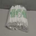 Baquler 100 Pcs 9.7 Inch LED Flameless Taper Candles Bulk Battery Operated Taper Candles Flickering Candlesticks for Wedding Church Holiday Table Decoration (White)