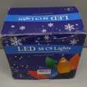 HAYATA C9 Big Bulbs Classic Christmas Lights 100 LED 64ft Strawberry String Light - Fairy Lighting for Outdoor, Indoor (Multi Color - 100LED)