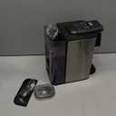 Hot & Iced Coffee Maker with Bold Setting, Single Serve Coffee Maker for K Cup and Grounds, 6-14 Oz Brew Sizes, 50 Oz Removable Water Tank, One Cup Coffee Machine with Reusable Filter, Black