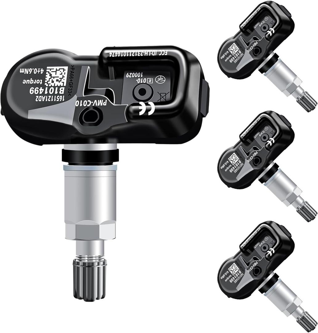 4Pcs TPMS Sensor, 315Mhz OE 4260706020 4260730060 Pre-Programmed Tire Pressure Monitoring System Compatible with Toyota/Camry/Corolla RAV4/Highlander/Avalon/Yaris/Land/Cruiser Set of 4