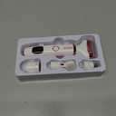 Electric Razor for Women Men with LED Display,4 in 1 Ladies Wet & Dry Body Razors and Facial Hair Remover, Rechargeable Hair Removal Kit for Nose Face Body Leg Bikini Arm Hair (White)