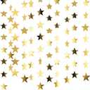 Patelai 13 ft Star Garland Banner Decor, Gold, 10 Pcs, 