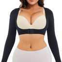 LODAY Upper Arm Shaper for Women Faja Post Surgery Slimming Compression Sleeves Shapewear Tops (Black, S/M)